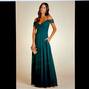 Green formal dress